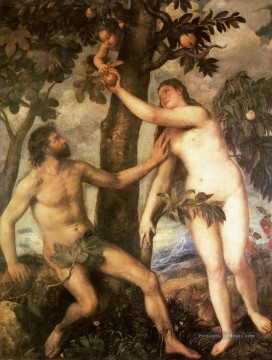  tiziano - La chute de l’homme 1565 Nu Tiziano Titian